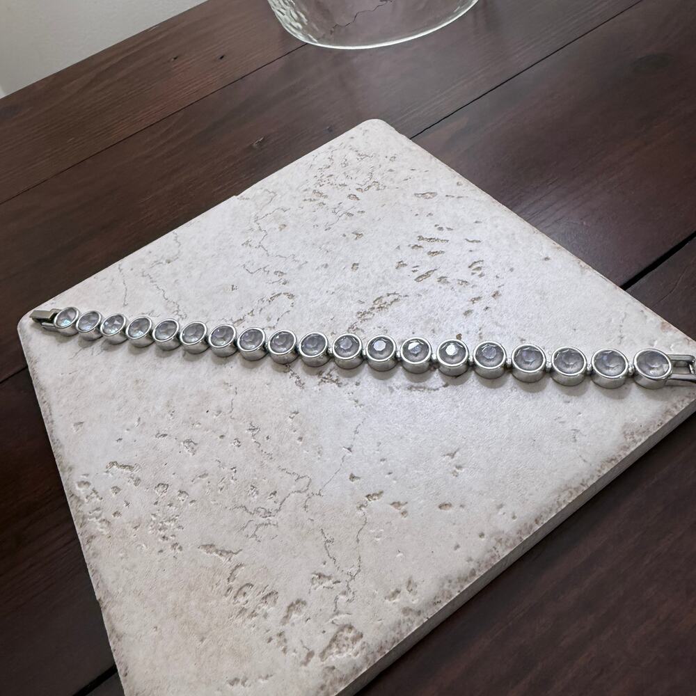 Touchstone Crystal by Swarovski, Serene Gray Ice Bracelet - Picture 5 of 5